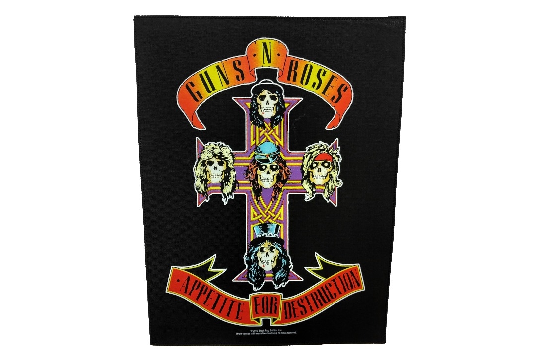 Guns N' Roses - Appetite For Destruction Printed Back Patch