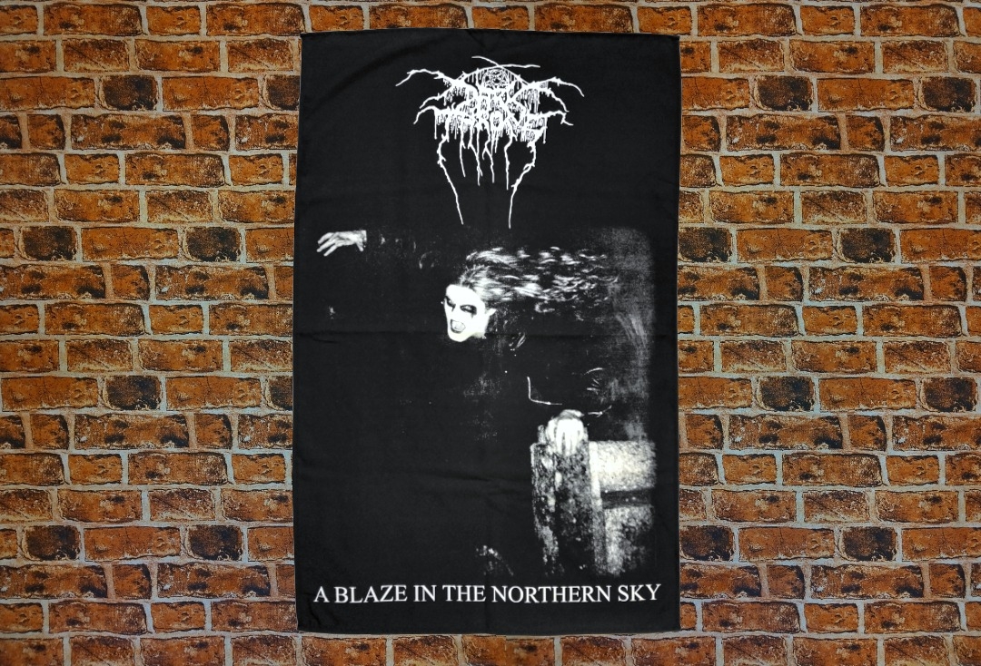 Darkthrone - A Blaze In The Northern Sky Printed Textile Poster