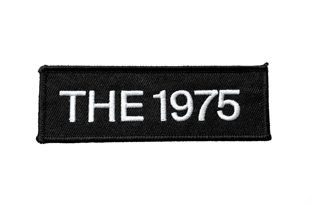 The 1975 - White Logo Iron On Embroidered Patch