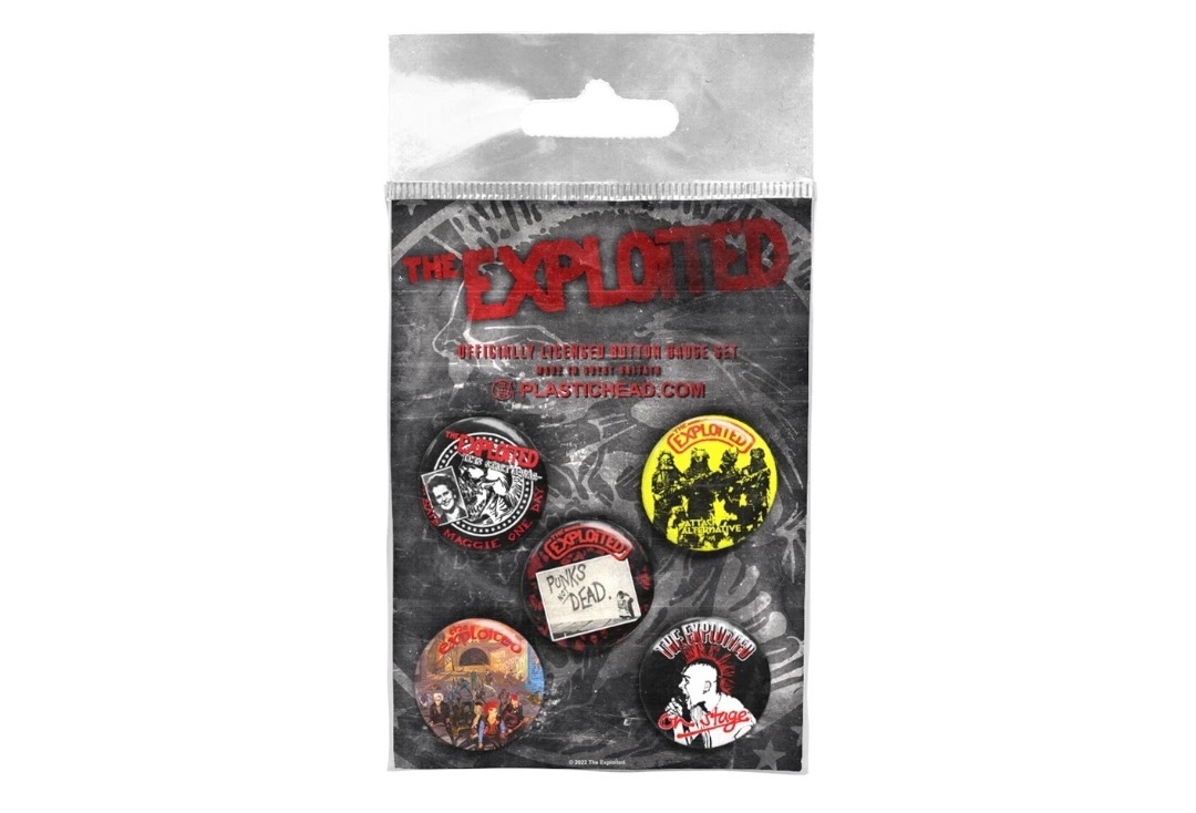 The Exploited - Classic Exploited Set 2 Official Button Badge Pack