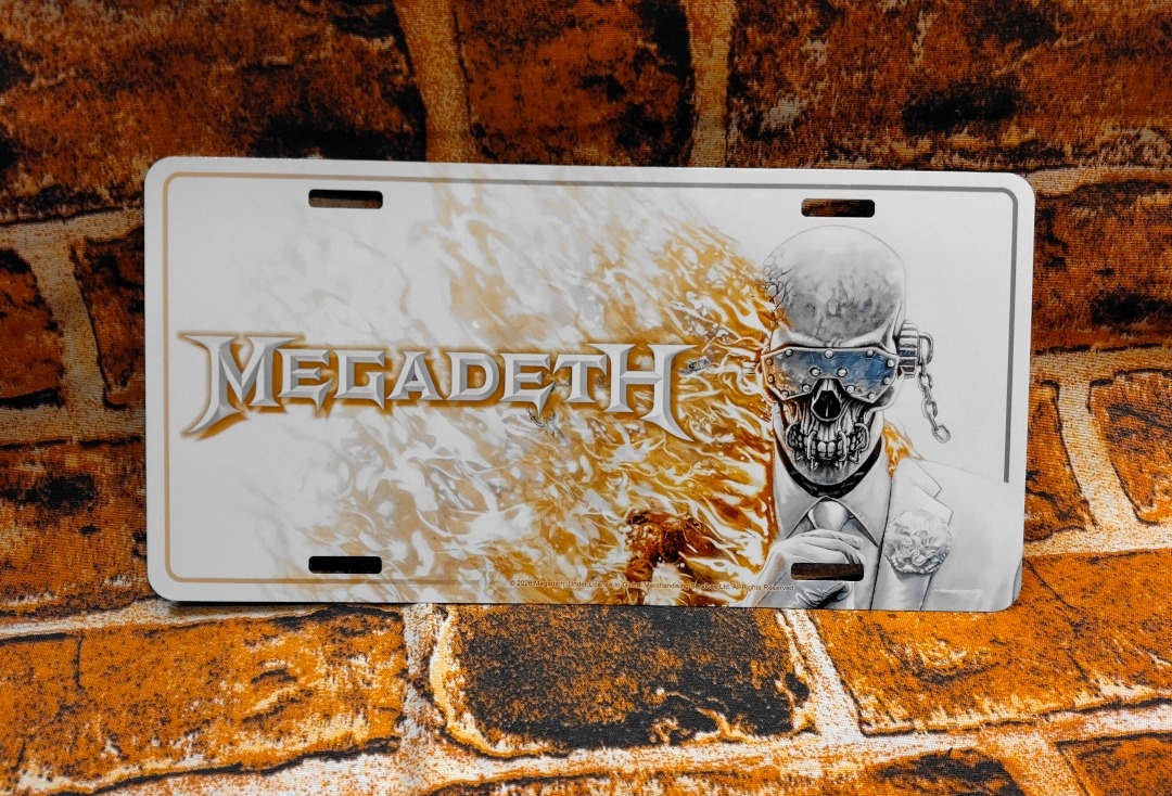Megadeth - Megadeth Metal Number Plate
