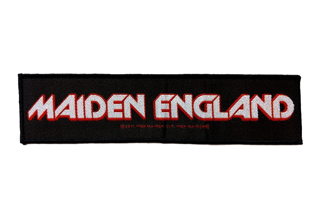 Iron Maiden - Maiden England Logo Woven Super Strip Patch