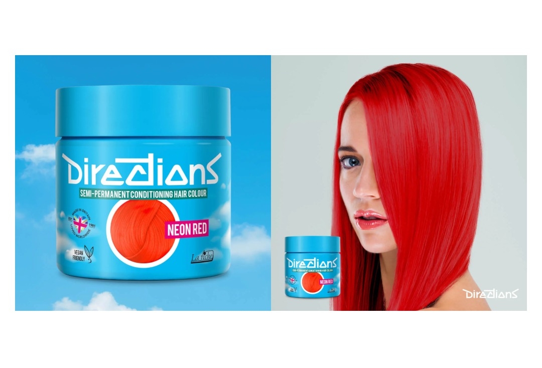 Neon Red Directions Semi-Permanent Hair Colour