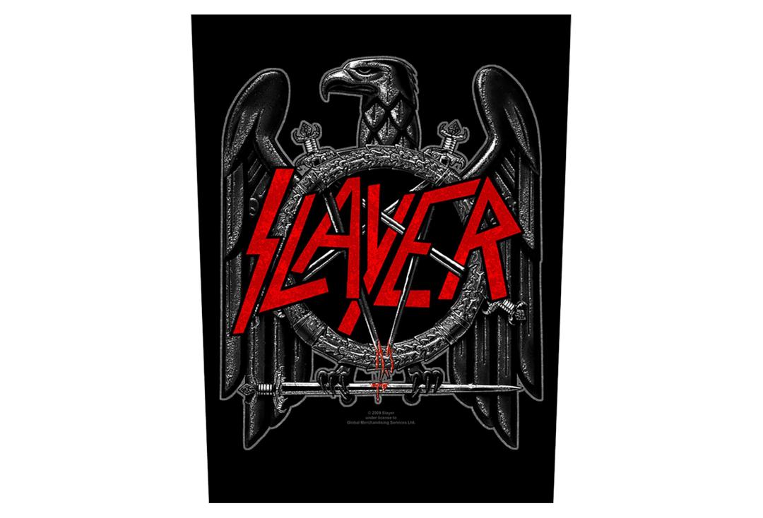Official Band Merch | Slayer - Black Eagle Printed Back Patch