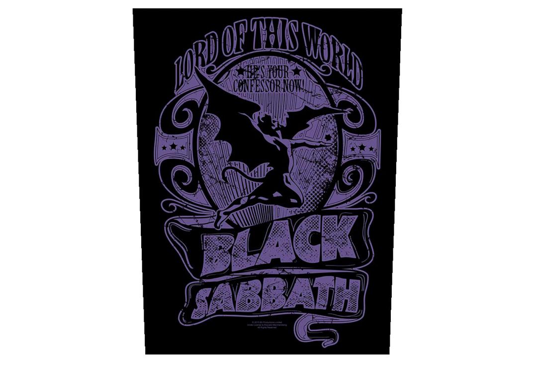 Official Band Merch | Black Sabbath - Lord Of This World Printed Back Patch