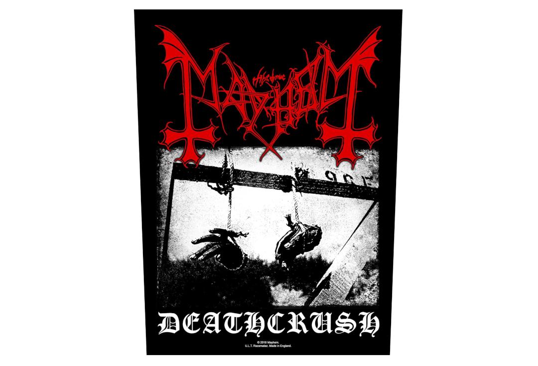 Official Band Merch | Mayhem - Deathcrush Printed Back Patch