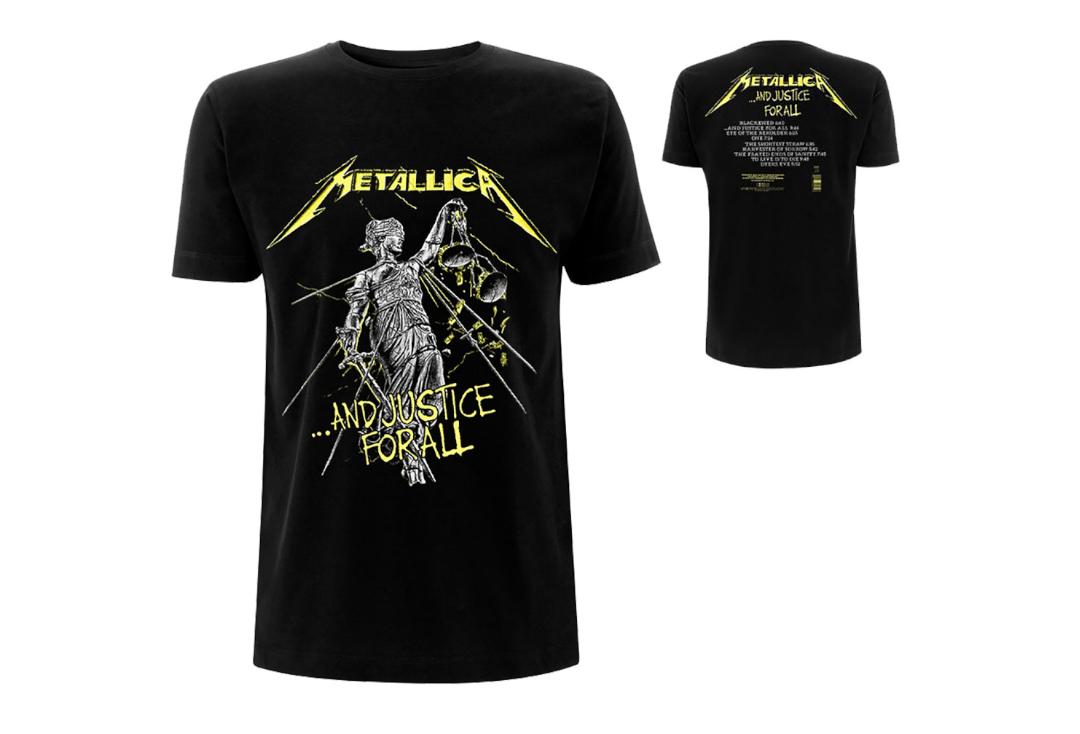 Official Band Merch | Metallica - And Justice For All (Tracks) Men's Short Sleeve T-Shirt