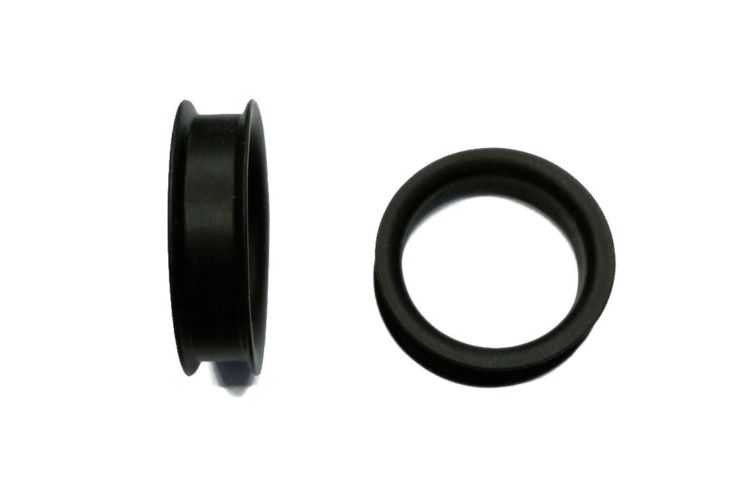 Void Clothing | Black Silicone Flared Eyelet 4mm to 50mm