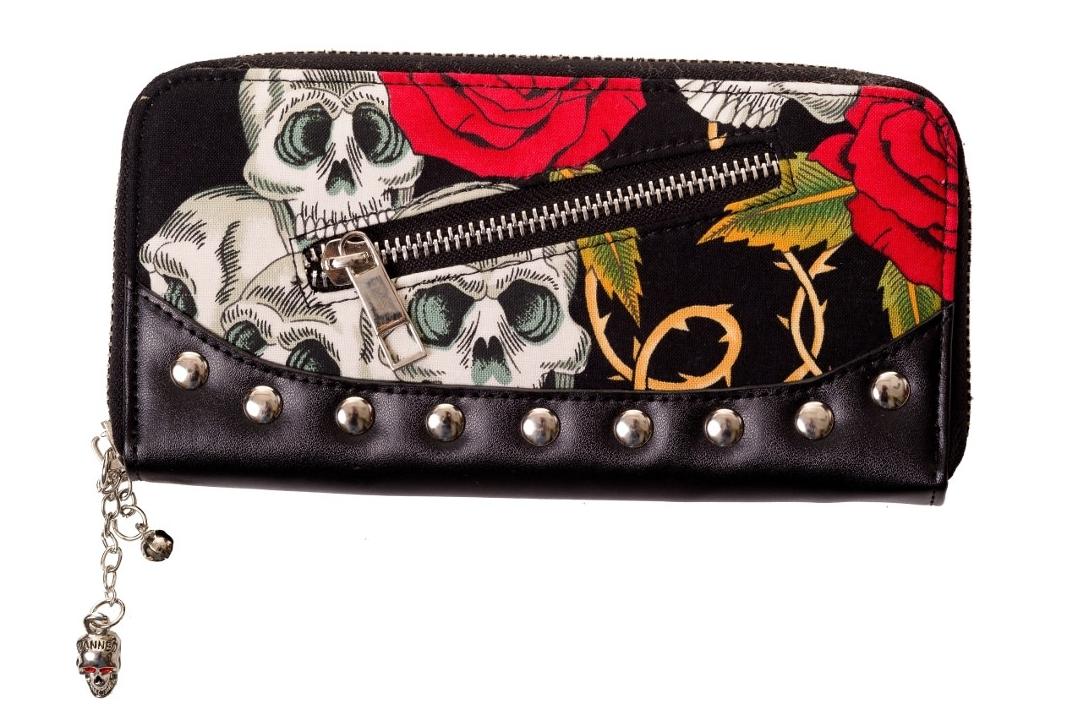 Banned Apparel | Skulls & Roses Purse - Front