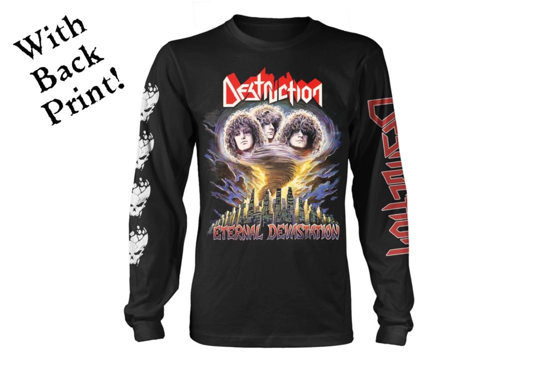 Official Band Merch | Destruction - Eternal Devastation Men's Official Long Sleeve T-Shirt - Front