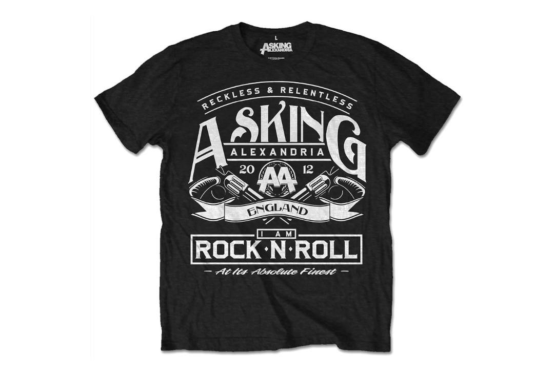 Official Band Merch | Asking Alexandria - I Am Rock 'N' Roll Official Men's Short Sleeve T-Shirt