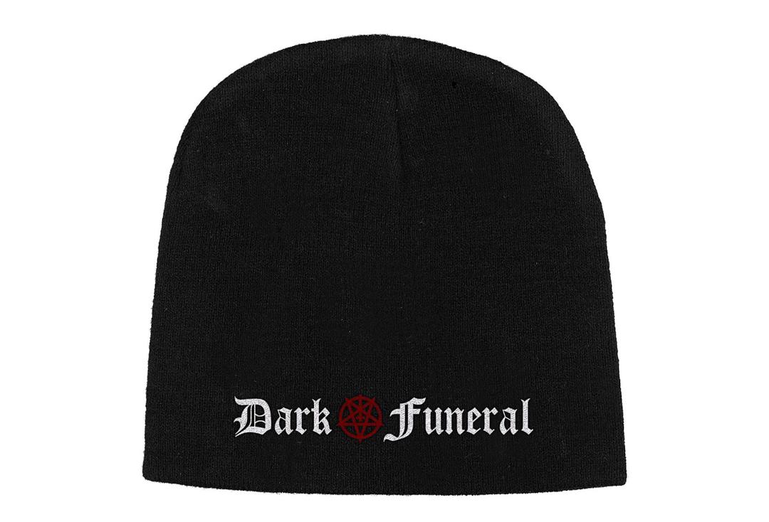 Official Band Merch | Dark Funeral - Logo Embroidered Official Knitted Beanie Hat