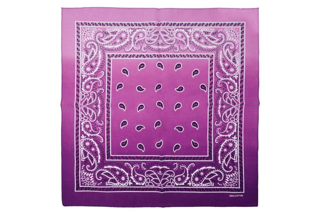 Void Clothing | Purple & Lilac Two Tone Paisley Cotton Bandana