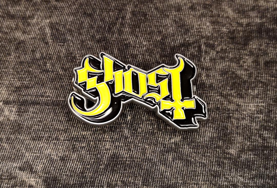 Official Band Merch | Ghost - Logo Metal Pin Badge- Front