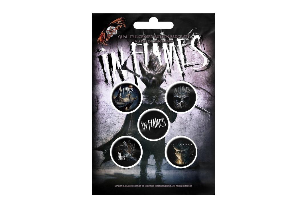 Official Band Merch | In Flames - The Mask Button Badge Pack