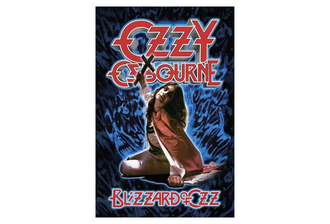 Official Band Merch | Ozzy Osbourne - Blizzard Of Ozz Printed Textile Poster