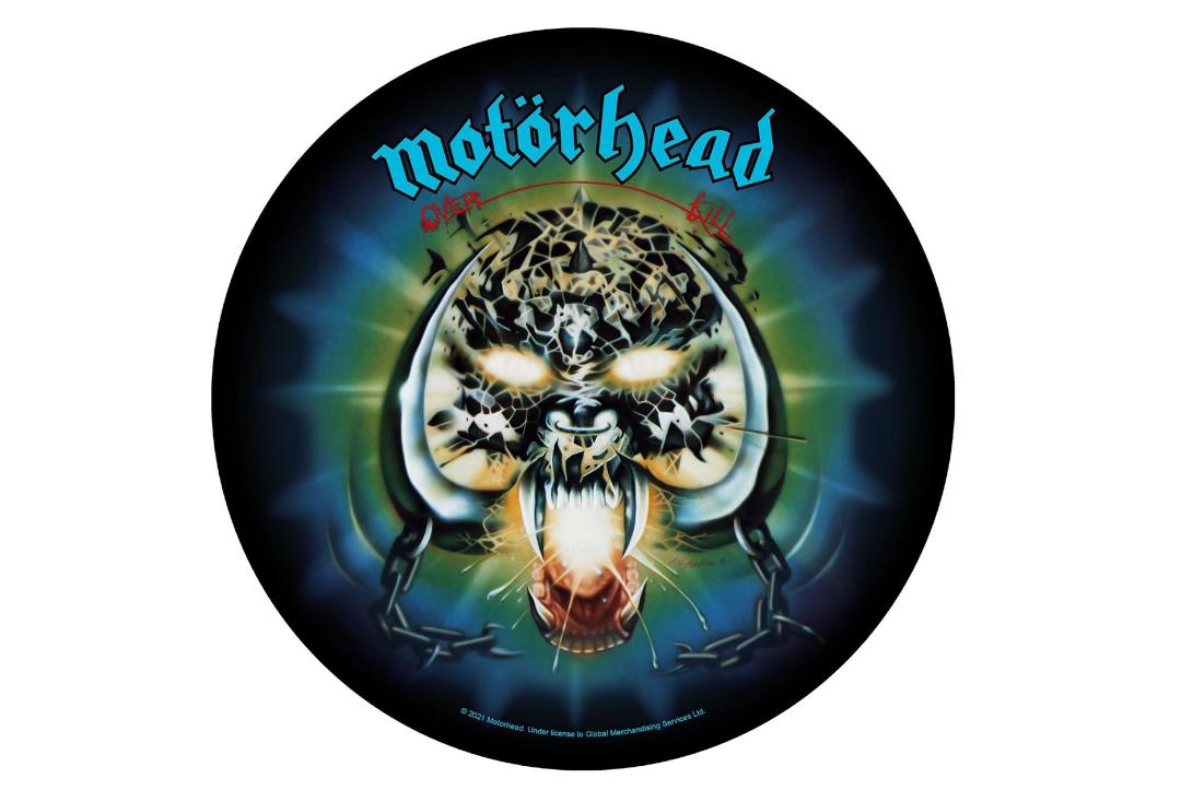 Official Band Merch | Motorhead - Overkill Circular Printed Back Patch