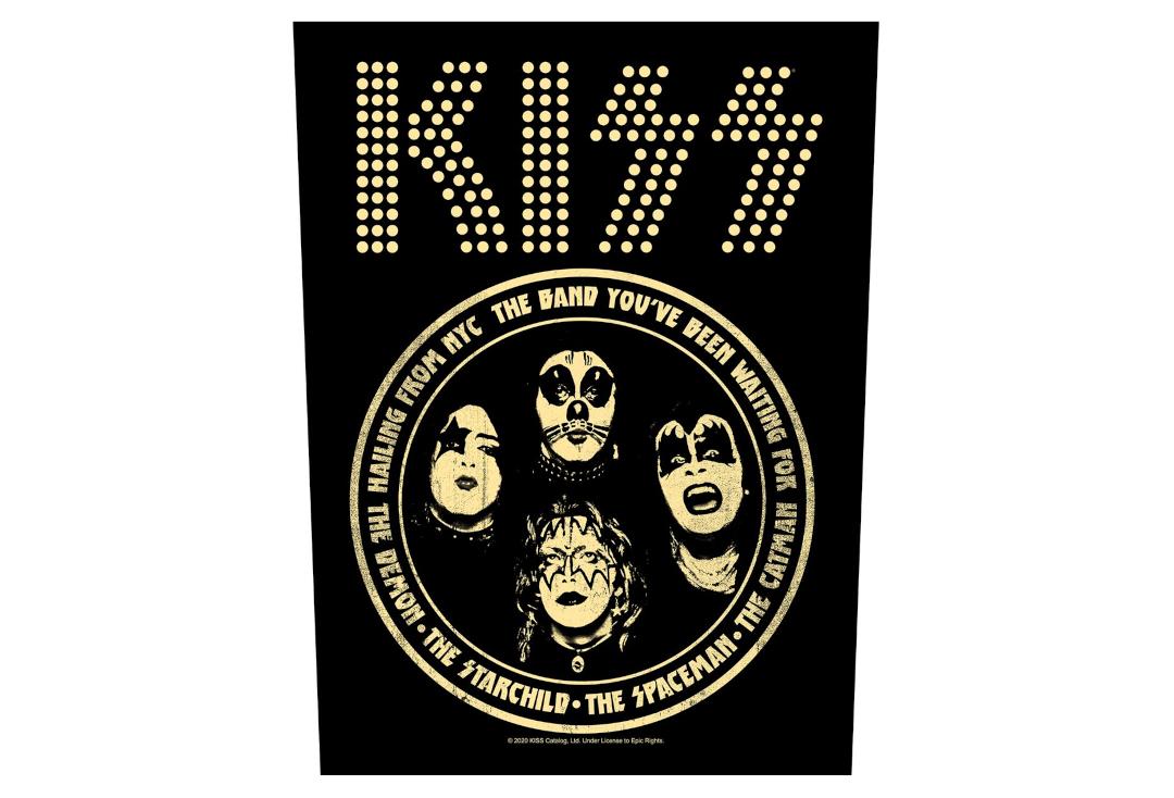 Official Band Merch | Kiss - Hailing From NYC Printed Back Patch