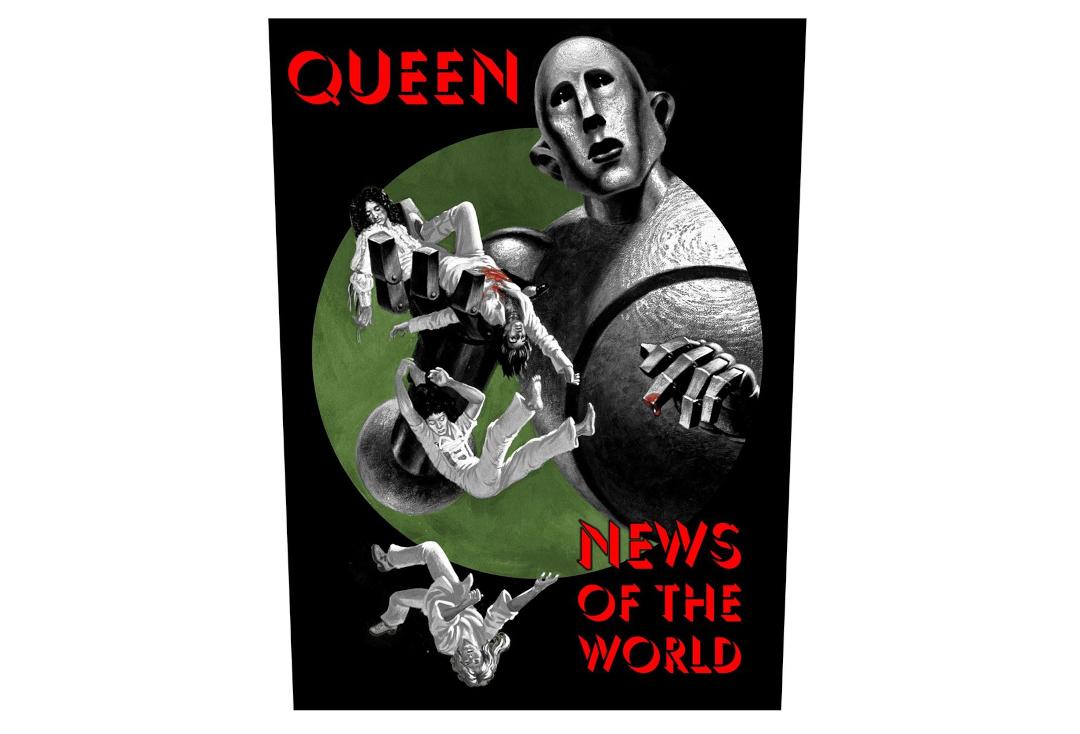 Official Band Merch | Queen - News Of The World Printed Back Patch
