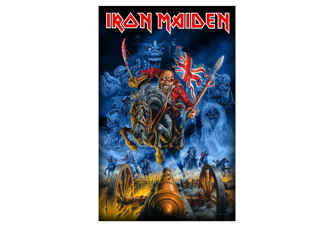 Official Band Merch | Iron Maiden - Maiden England Printed Textile Poster