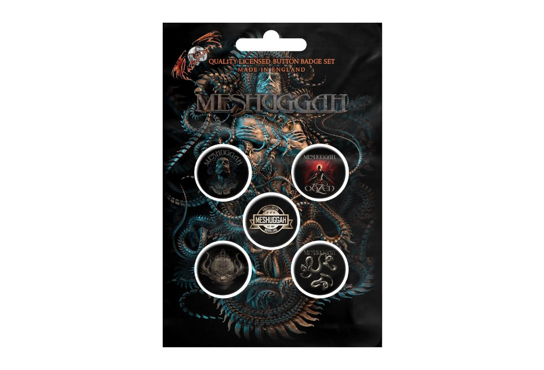 Official Band Merch | Meshuggah - The Violent Sleep Of Reason Button Badge Pack