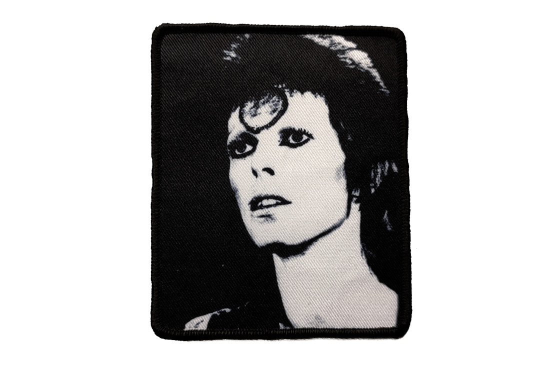 Official Band Merch | David Bowie - Ziggy Stardust Black & White Woven Patch