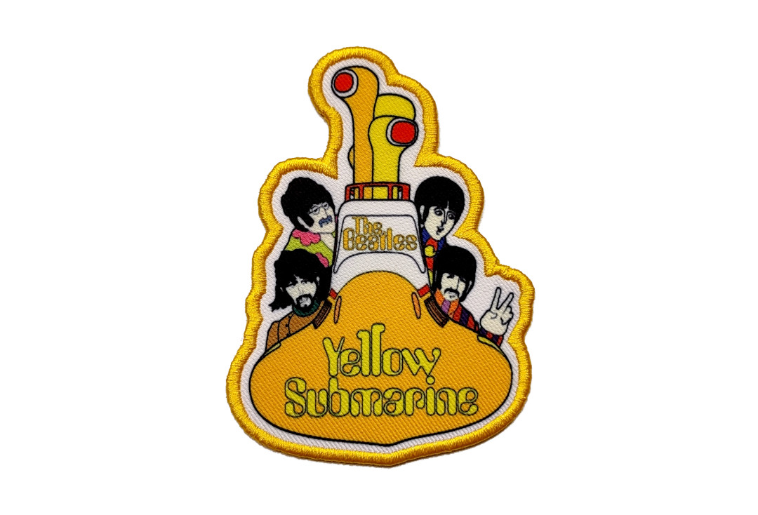 Official Band Merch | The Beatles - Yellow Submarine All Aboard Woven Patch