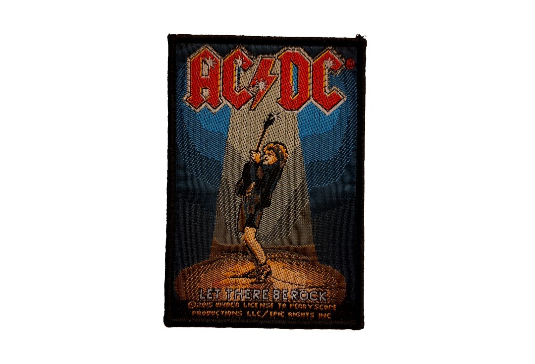 Official Band Merch | AC/DC - Let There Be Rock Woven Patch