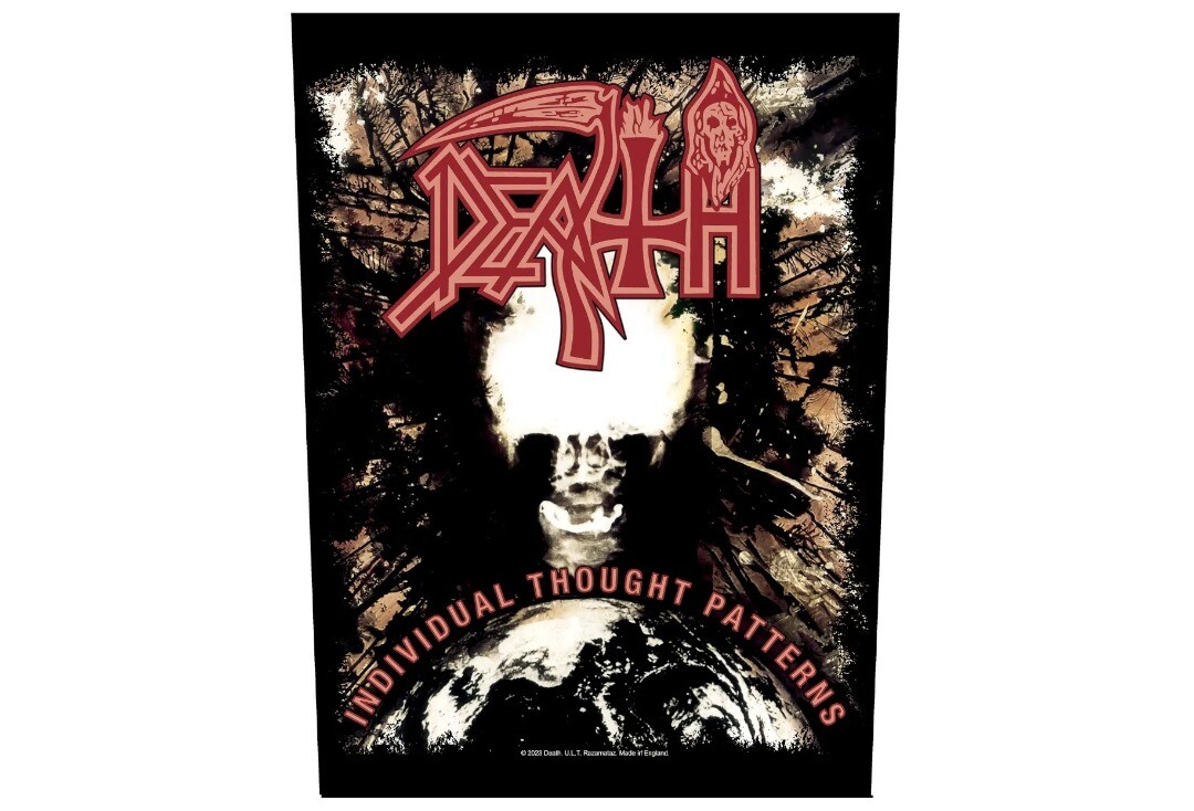 Official Band Merch | Death - Individual Thought Pattern Printed Back Patch