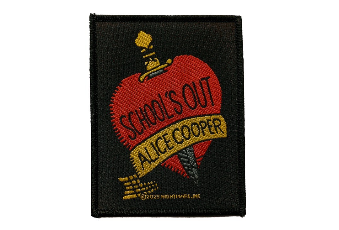 Official Band Merch | Alice Cooper - School's Out Woven Patch