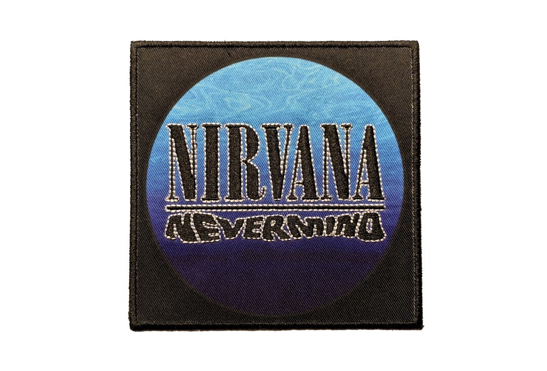 Nirvana - Square Wavy Nevermind Logo Woven Patch