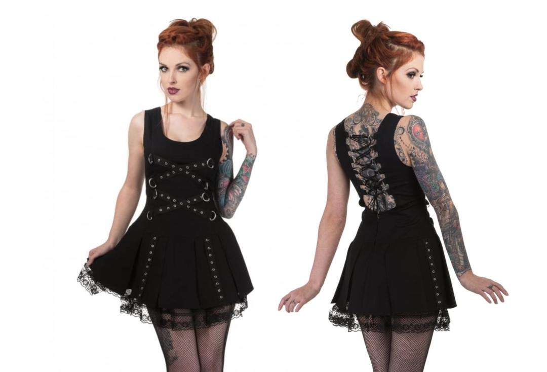 Dead Threads | D-Ring Back 9881 Mini Dress - Front & Back View