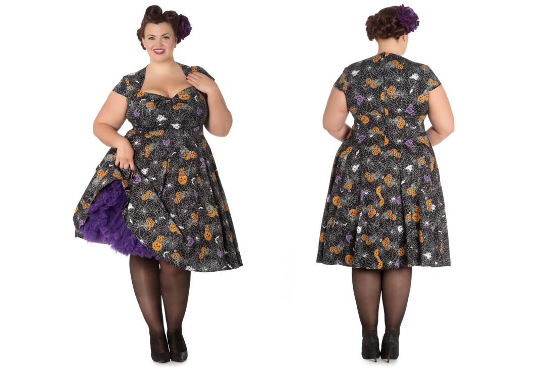 Hell Bunny | Harlow Halloween Dress - Front & Back