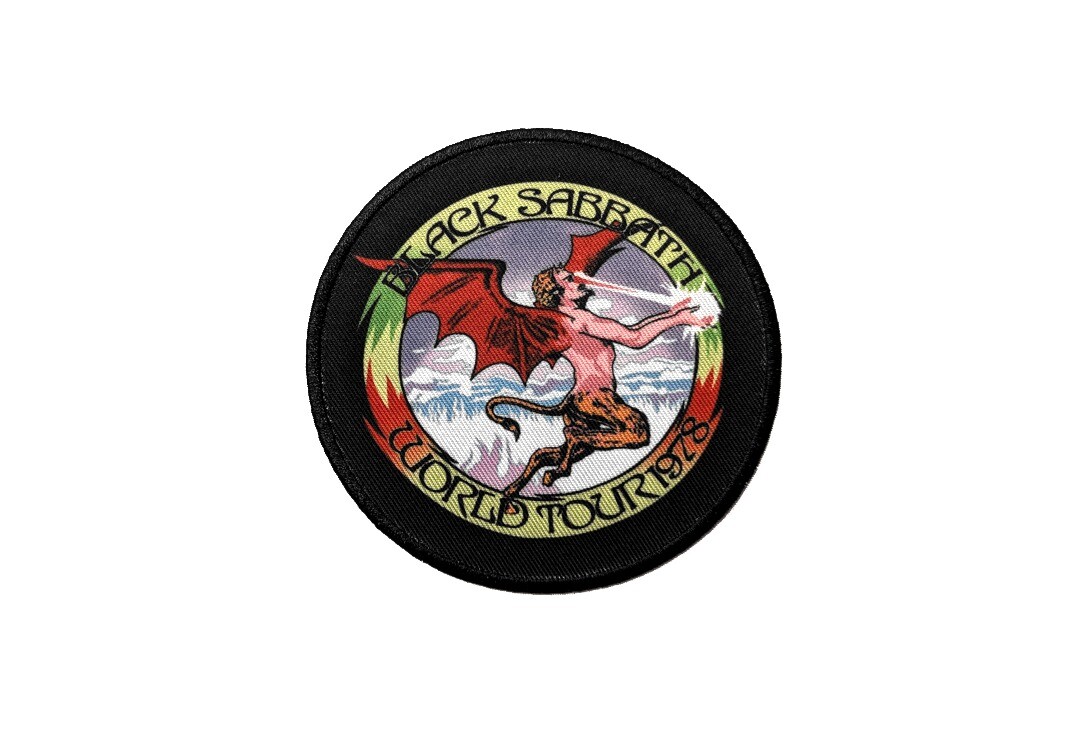 Black Sabbath - Wide Border World Tour 1978 Iron On Printed Patch