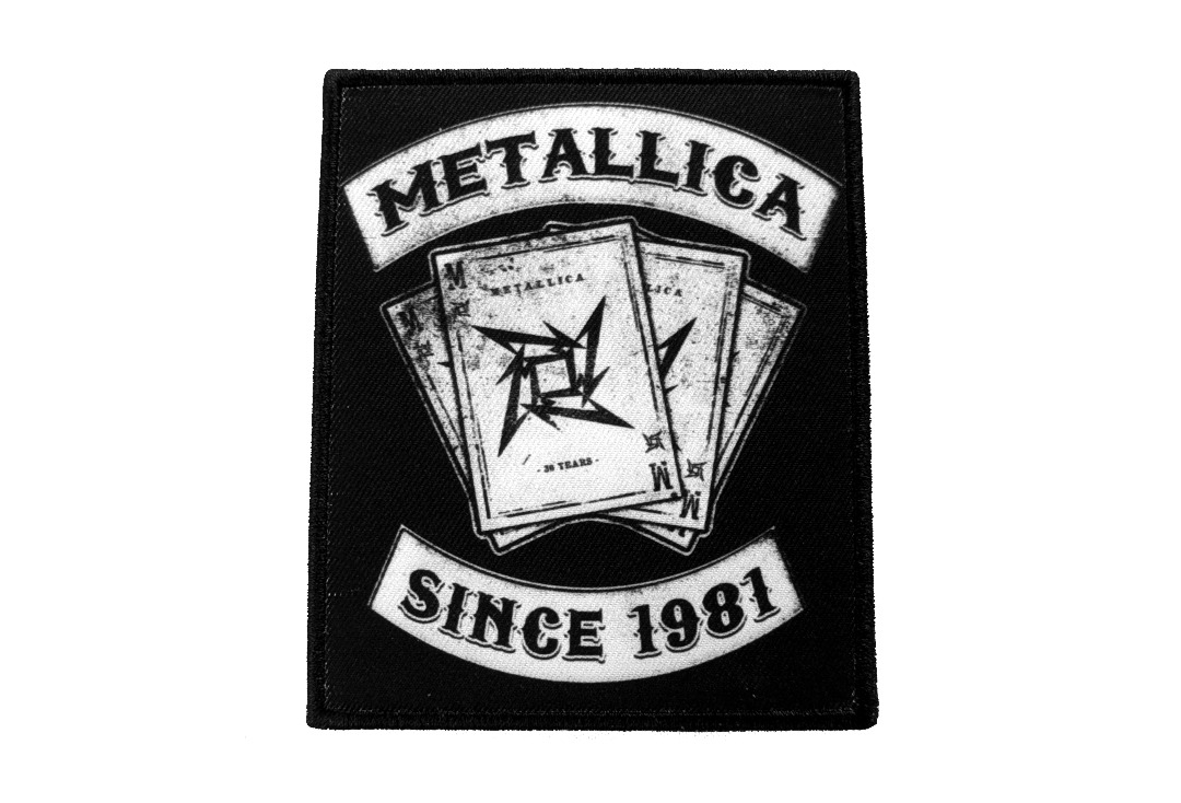 Metallica - Since 1981 Playing Card Iron On Printed Patch