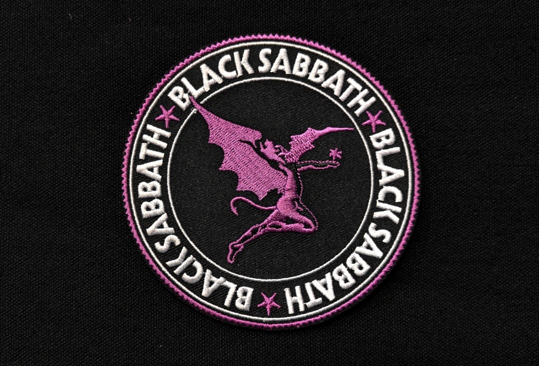 Black Sabbath - Daemon Circle Iron On Embroidered Patch