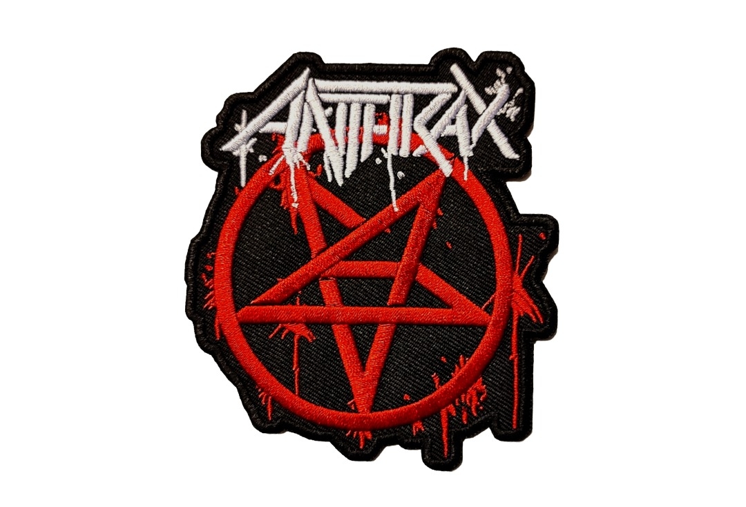 Anthrax - Pentathrax & Logo Iron On Embroidered Patch