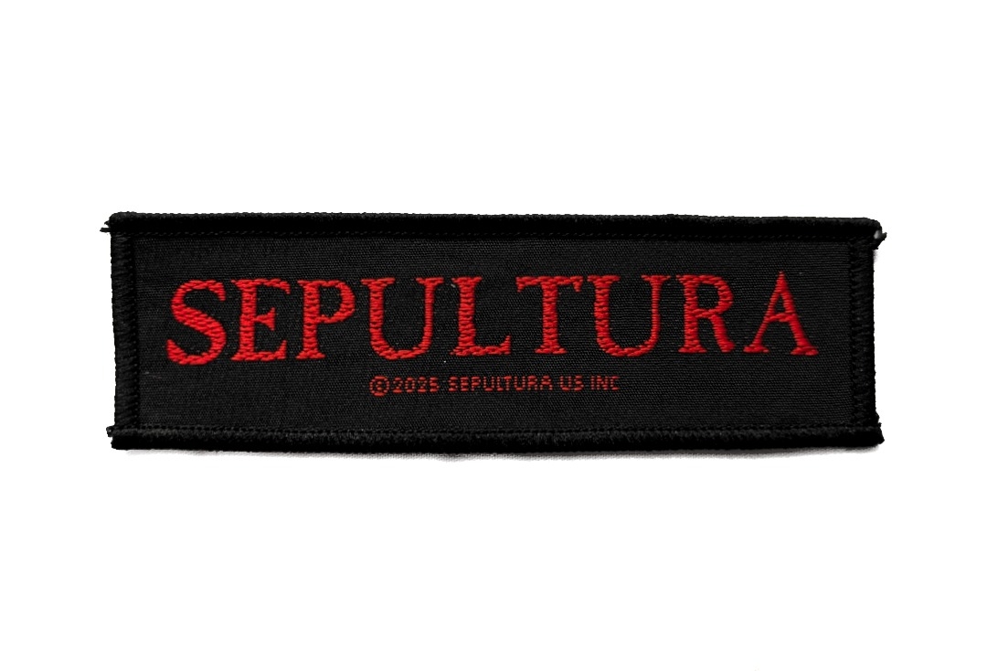 Sepultura - Red Logo Sew On Woven Patch