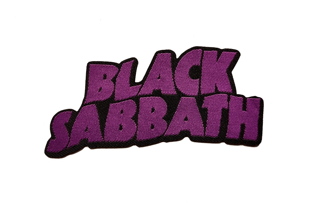 Black Sabbath - Cut Out Purple Logo Sew On Woven Patch
