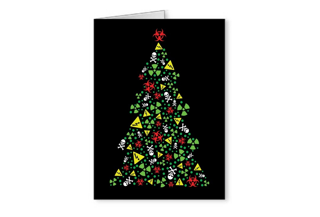 Hazard Tree Christmas Greeting Card