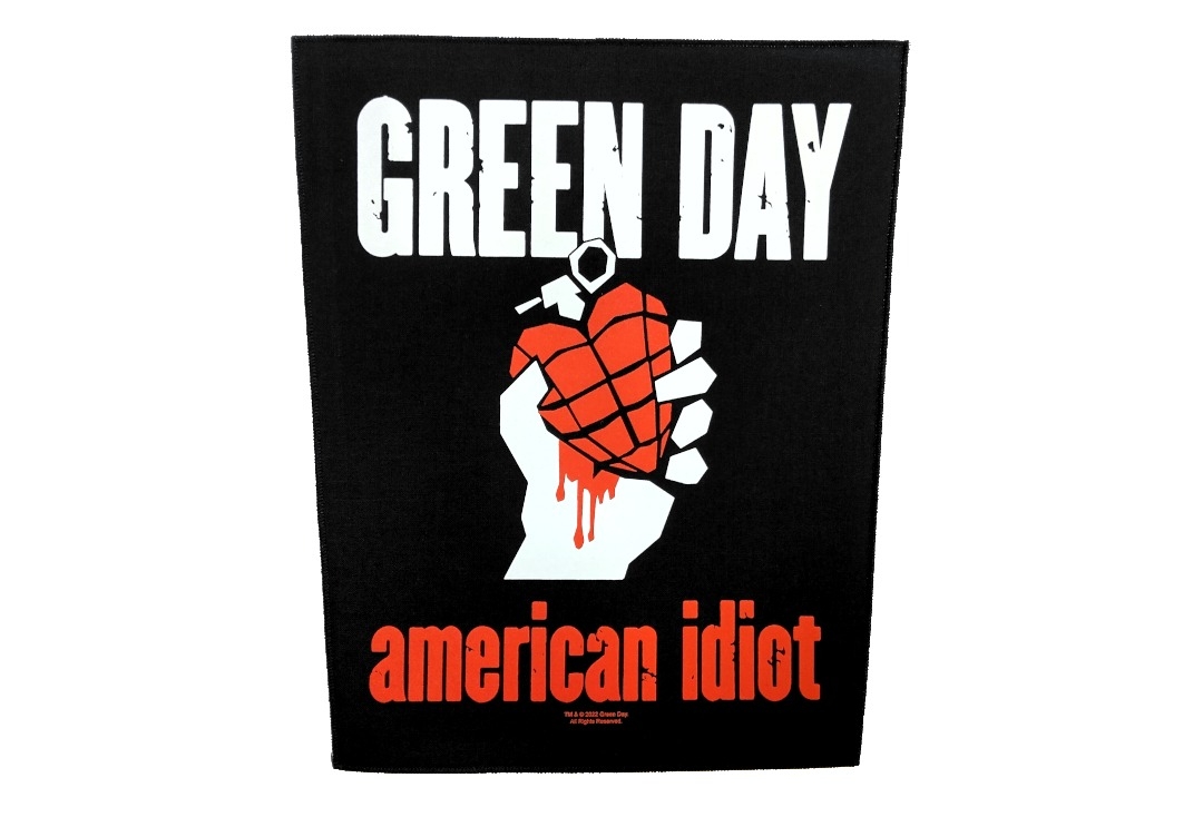 Green Day - American Idiot Printed Back Patch