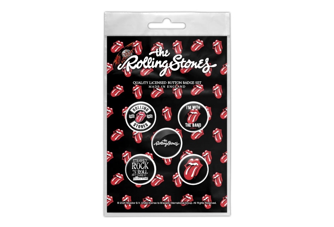 The Rolling Stones - Tongue Official Button Badge Pack