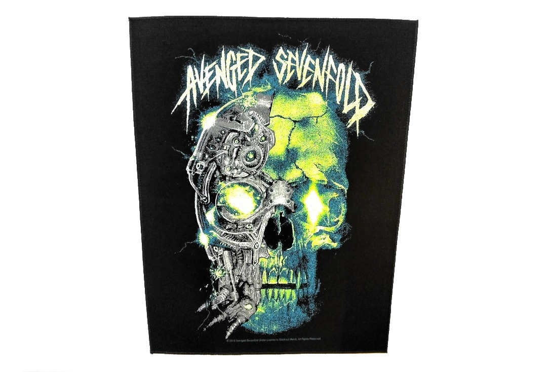Avenged Sevenfold - Mechanical Skull Printed Back Patch
