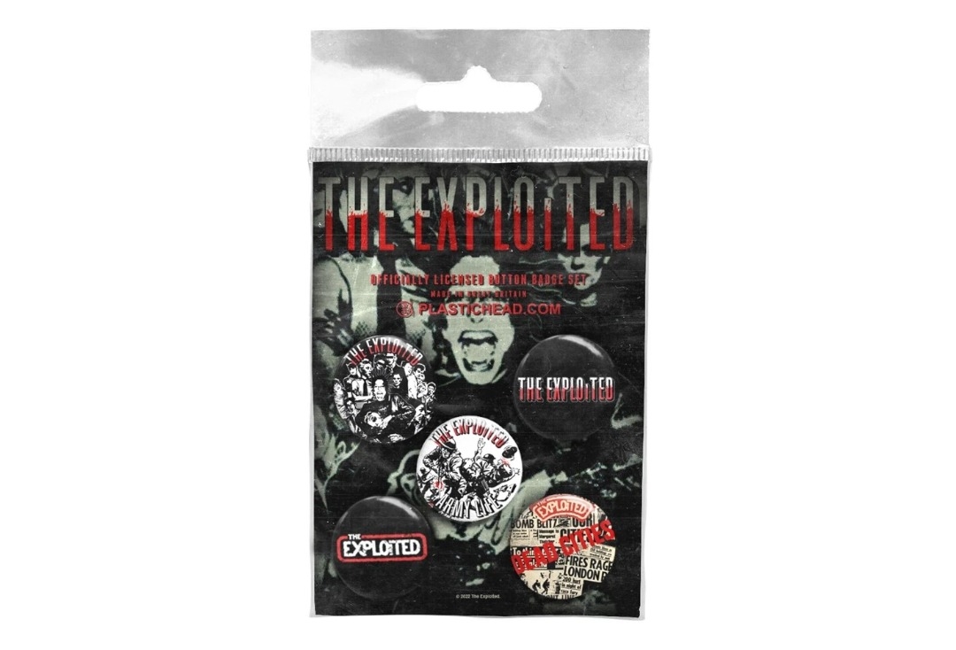 The Exploited - Classic Exploited Set 1 Official Button Badge Pack