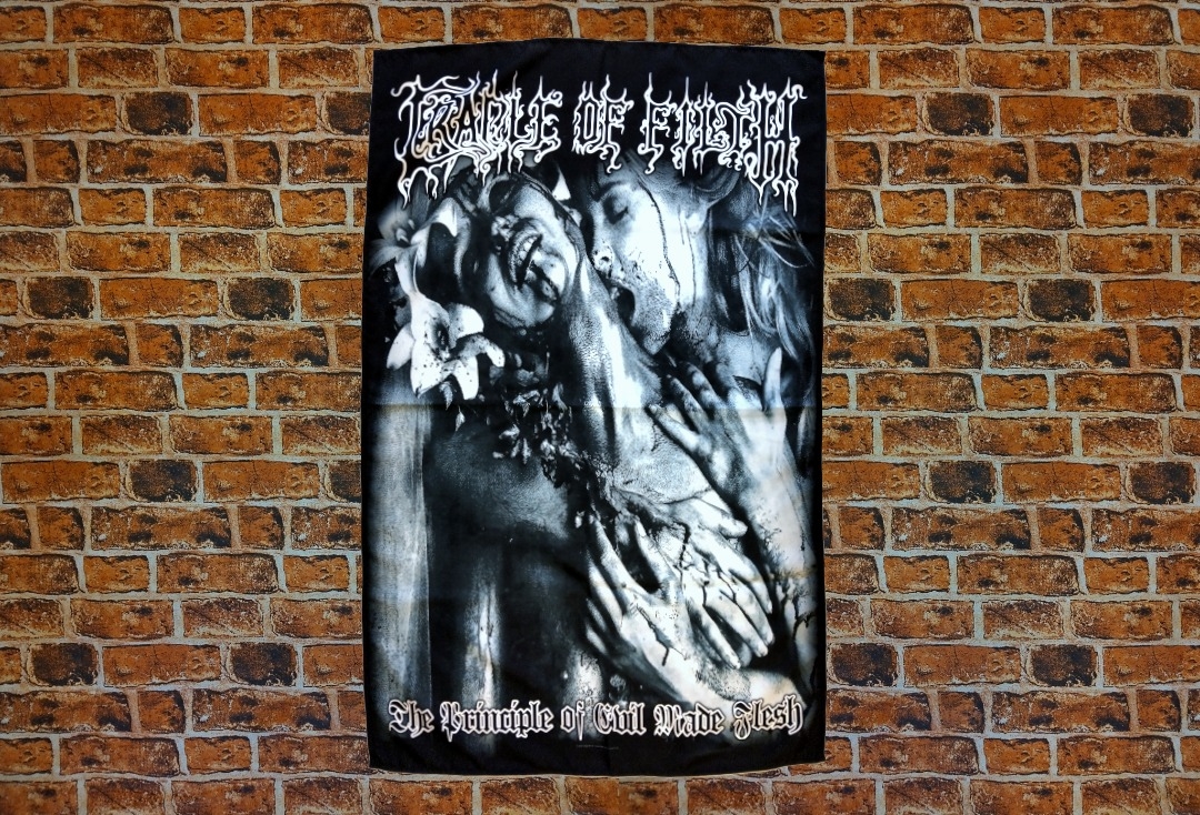 Cradle Of Filth - The Principle Of Evil Made Flesh Printed Textile Poster