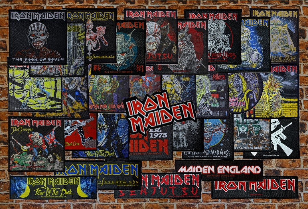 Iron Maiden - Bundle Of 31 Official Sew On Woven Patches Eddie Albums