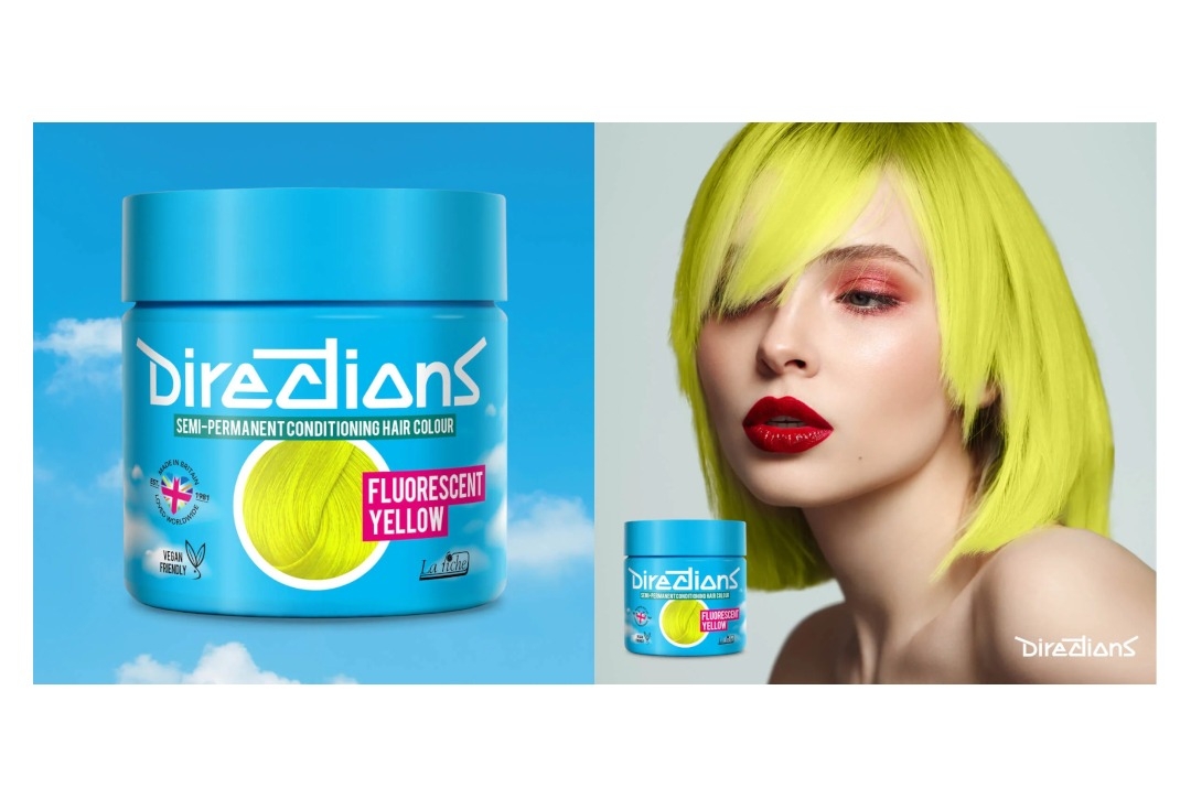 Fluorescent Yellow Directions Semi-Permanent Hair Colour
