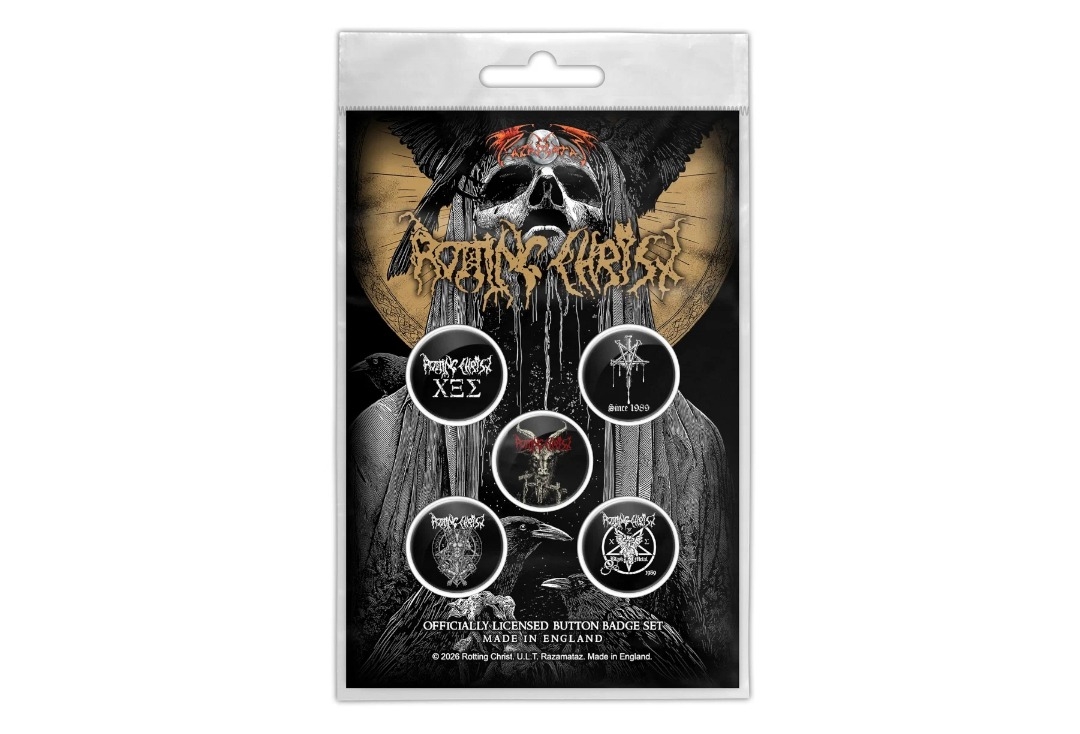 Rotting Christ - We Are The Damned Generation Official Button Badge Pack
