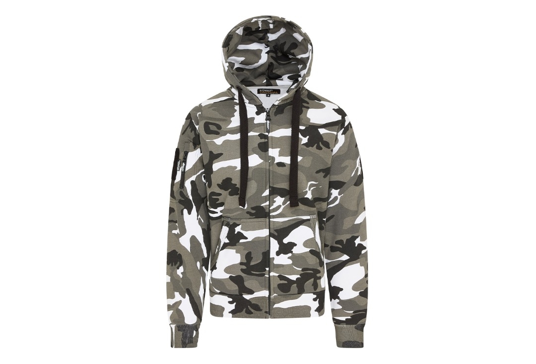 Urban Camo Special Ops Kombat Zip Hood - Front