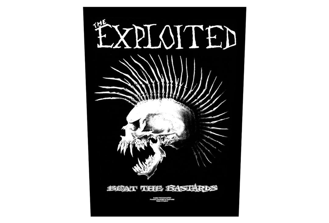 Official Band Merch | The Exploited - Beat The Bastards Printed Back Patch